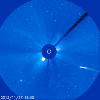 Komet ISON wandert durch LASCO C3