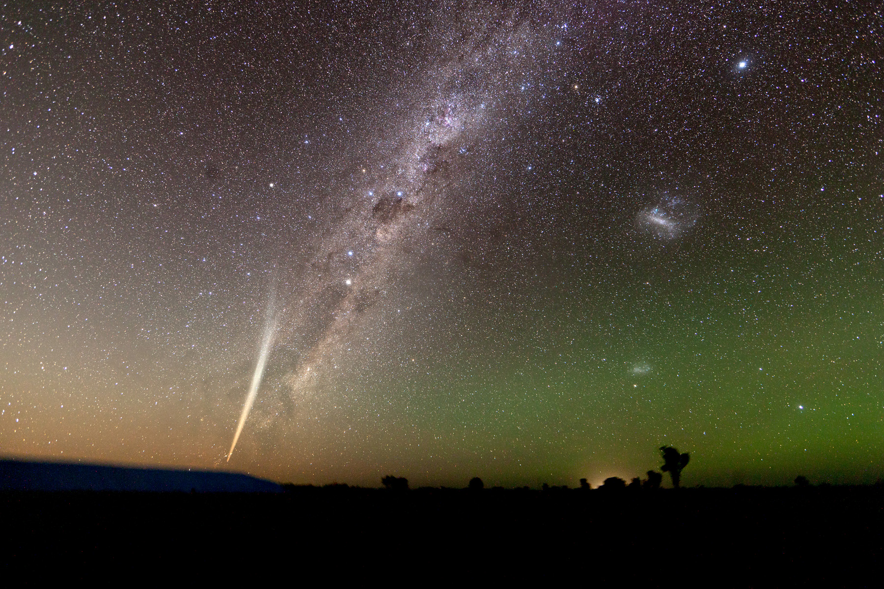 Komet Lovejoy über Australien